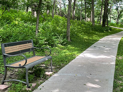 Stations of the Cross reflective path