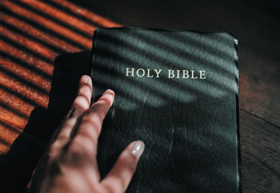 Holy Bible on a table