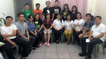 Joan with the CAIF team