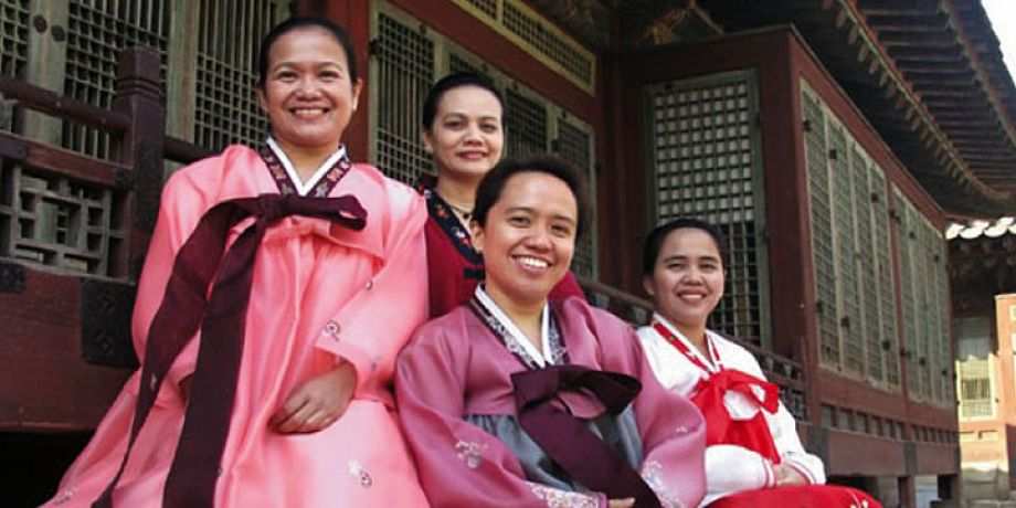 Arlene with other lay missionaries in Korea
