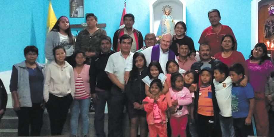 Fr. John Boles with parishioners