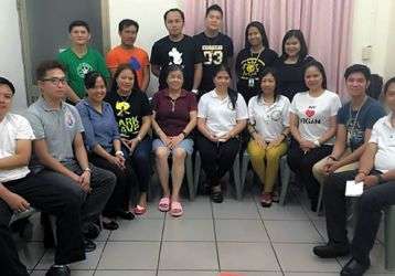 Joan with the CAIF team