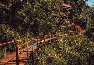 Bridge on a mountainside